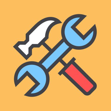 İnşaat evi projesinin geliştirilmesi ikon konseptini izole etti. Vektör düz grafik tasarımı