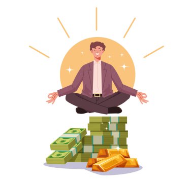 Pasif gelir düz stil basit tasarım konsepti. Vektör düz çizgi film grafik çizimi