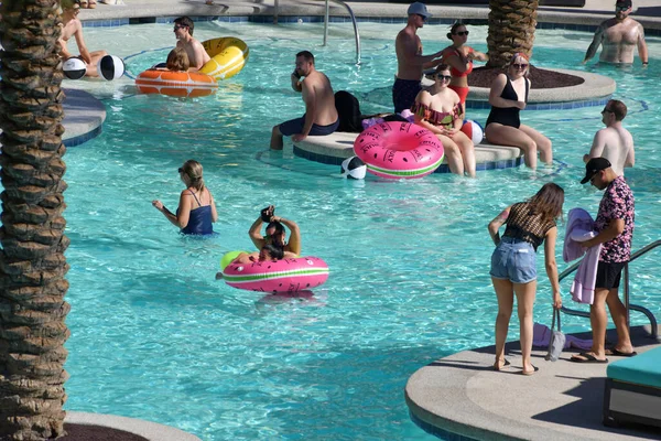 Nevada Usa September 2021 View Beach Club Most Visited Pool — ストック写真