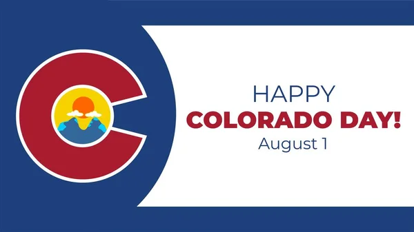 Ícone Vetorial Redondo Bandeira Estado Colorado Isolado Com Círculo Azul —  Vetores de Stock