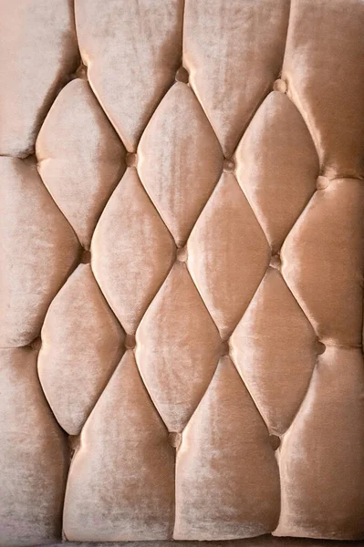 Sofá Textura Cores Creme Marrom Com Uma Textura Única — Fotografia de Stock