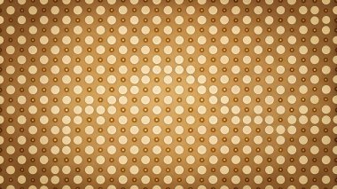 Retro brown and cream polka dot pattern background clipart