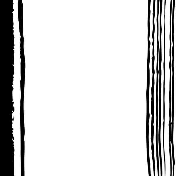 Grunge Abstraktní Rámy Inkoustu Moderní Design Tahy Štětcem Izolované Bílém — Stockový vektor