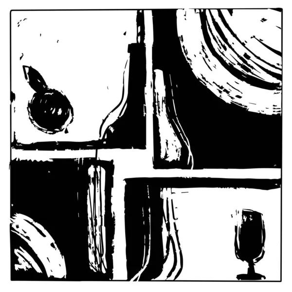 Grunge Urban Pozadí Abstraktní Umělecké Pozadí Vektorovým Inkoustem Skvrnité Prvky — Stockový vektor