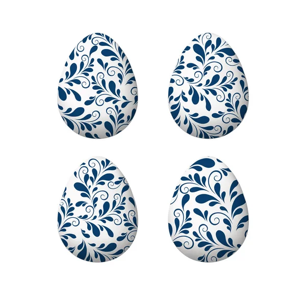 Happy easter design elements, Eggs set. Vector