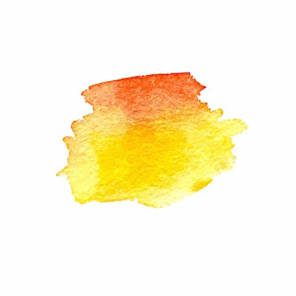 Abstrakter Vektor Aquarell Hintergrund Rot Gelb — Stockvektor