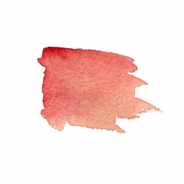 Astratto Vettore Acquerello Sfondo Rosso — Vettoriale Stock