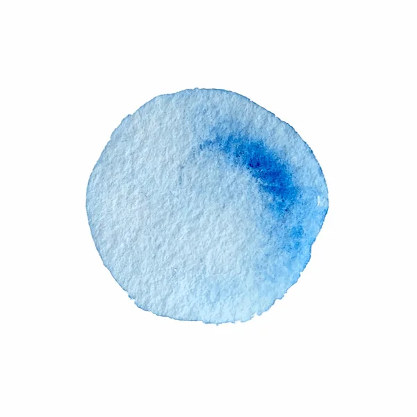 Abstrakt Blu Akvarell Rund Konsistens Fläck Modern Kreativ Akvarell Bakgrund — Stock vektor