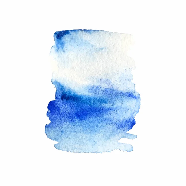 Acuarela Azul Dibujado Mano Fondo Textura Grano Papel Pincel Húmedo — Archivo Imágenes Vectoriales