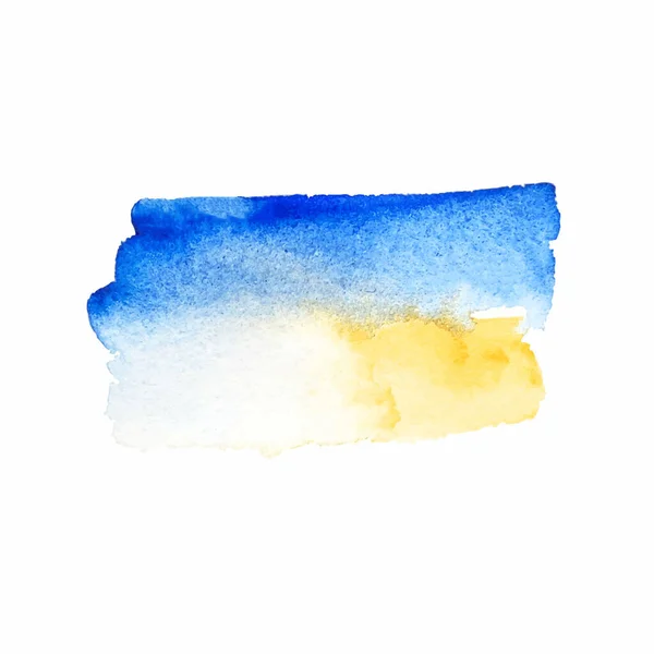 Aquarell Blau Handgezeichnet Papiermaserung Textur Hintergrund Nasser Pinsel Gemalte Striche — Stockvektor