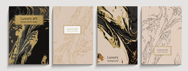 Cartão Luxo Elegante Conjunto Textura Mármore Coleção Fundo Vetorial Com — Vetor de Stock