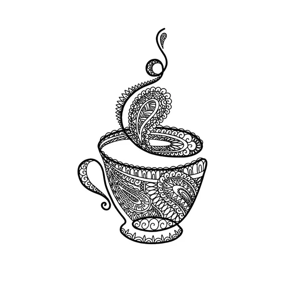 Bir Fincan Kahve Bir Fincan Çay Sıcak Içecek — Stok fotoğraf