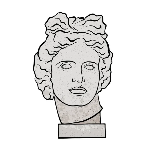 Belvedere Apollo Kopf Zeitgenössische Skulptur Design Und Druck Von Shirts — Stockfoto