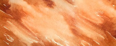 Soyut sanat arka planı kahverengi ve bej renkler. Yumuşak bej gradyan ile tuval üzerinde suluboya boya. Kağıtlı, desenli, desenli bir sanat eseri parçası.