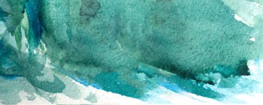 Yeşil soyut suluboya makro doku arka plan