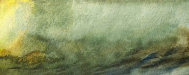 yeşil soyut suluboya makro doku, eski kağıt, duvar kağıdı, yatay retro arkaplan