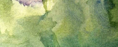 yeşil soyut suluboya makro doku, eski kağıt, duvar kağıdı, yatay retro arkaplan