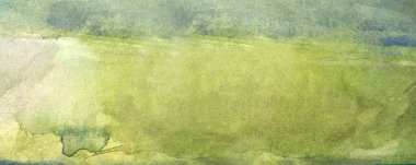 yeşil soyut suluboya makro doku, eski kağıt, duvar kağıdı, yatay retro arkaplan