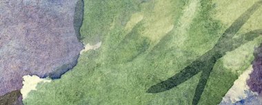 yeşil soyut suluboya makro doku, eski kağıt, duvar kağıdı, yatay retro arkaplan