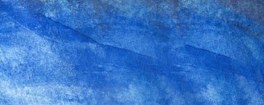 mavi soyut suluboya makro doku, eski kağıt, duvar kağıdı, yatay retro arkaplan
