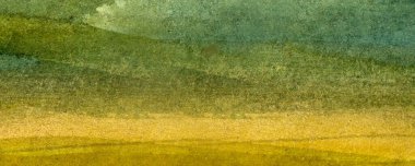 yeşil soyut suluboya makro doku, eski kağıt, duvar kağıdı, yatay retro arkaplan