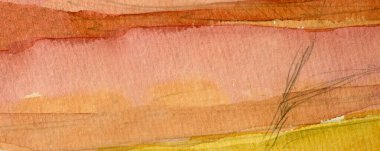 bej pembe soyut suluboya makro doku, eski kağıt, duvar kağıdı, yatay arka plan