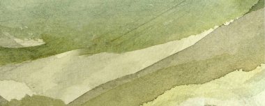 yeşil soyut suluboya makro doku, eski kağıt, duvar kağıdı, yatay retro arkaplan