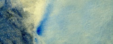 mavi soyut suluboya makro doku, eski kağıt, duvar kağıdı, yatay retro arkaplan