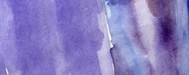 Mavi menekşe soyut suluboya desen, eski kağıt, duvar kağıdı, yatay arka plan