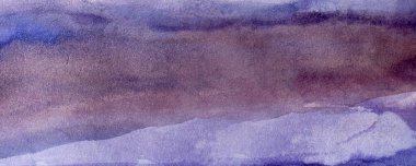 Mavi menekşe soyut suluboya desen, eski kağıt, duvar kağıdı, yatay arka plan