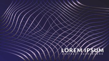 Wavy wire on a dark blue background