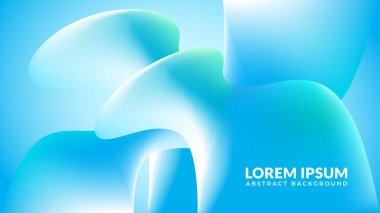 Güzel ve modaya uygun yumuşak, göz kamaştırıcı mavi sıvı gradyan soyut arkaplan