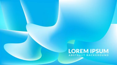 Moda ve modaya uygun yumuşak, göz kamaştırıcı mavi sıvı gradyan soyut arkaplan