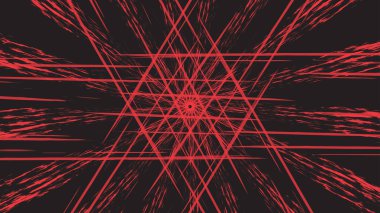 Mistik koyu kırmızı bir desen. Gizemli kozmik çizim. Soyut arkaplan tasarımı