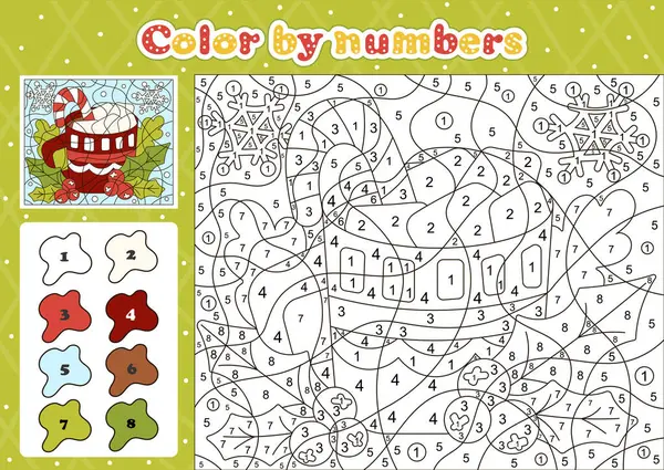 为有可爱的圣诞可可可豆 糖果棒和鳄寄生 卡通画风格的可打印教育工作单的孩子们准备的食品和饮料主题彩色专页 图库插图
