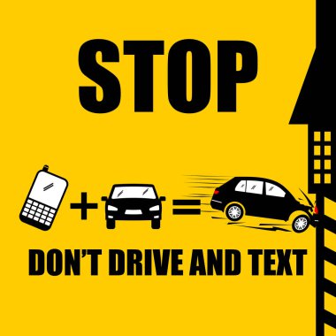 Dur ve yol işareti. Kuralları durdurun, sürün, sürün ve durdurun. vektör illüstrasyonu.