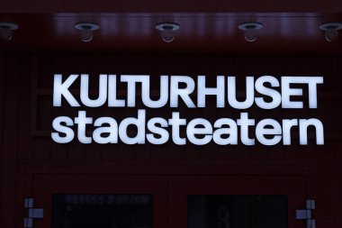 Stockholm, İsveç - 12 Ekim 2022: Kültür Merkezi ve Şehir Tiyatrosu