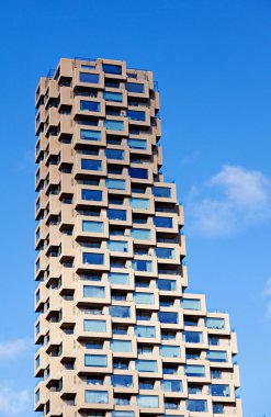 Stockholm, Sweden - October 11, 2022: interesting modern building with housing
