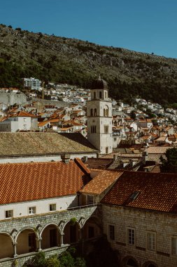 Dubrovnik 'in harika bir manzarası var. Hırvatistan 'da seyahat hedefi.