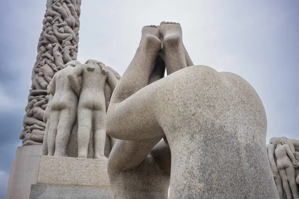 Oslo Noruega Junho 2023 Turistas Exploram Vigeland Sculpture Park Conhecido — Fotografia de Stock