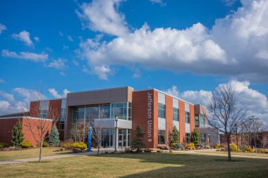 Vincennes, IN, USA, Mar 5, 2024: Vincennes Üniversitesi, 1801 yılında Jefferson Akademisi olarak kurulan bir devlet üniversitesidir.. 
