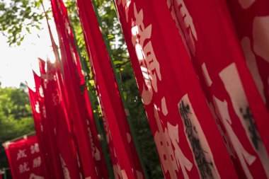 Nara, Japan, June 18, 2024: Exploring the colorful Kasuga Taisha Shrine with 3,000 lanterns. This Shinto shrine, pictured here with no people, is considered one of Japan's 