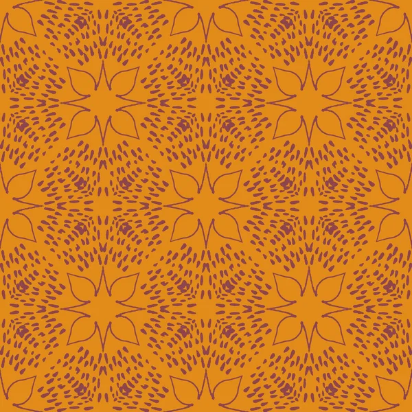 Простой Мозаичный Векторный Рисунок Теплом Цвете Дизайн Печати Бумаге Канцелярских — стоковый вектор