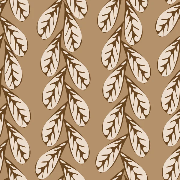베이지는 솔기없는 패턴으로 줄무늬를 낳는다 문구류 스크랩북 포장을 프린트 디자인 — 스톡 벡터