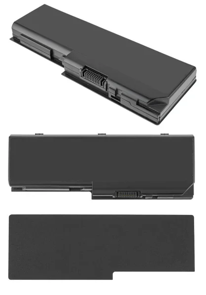 笔记本电脑用电池 计算机用的零件 独立在白色背景上 — 图库照片