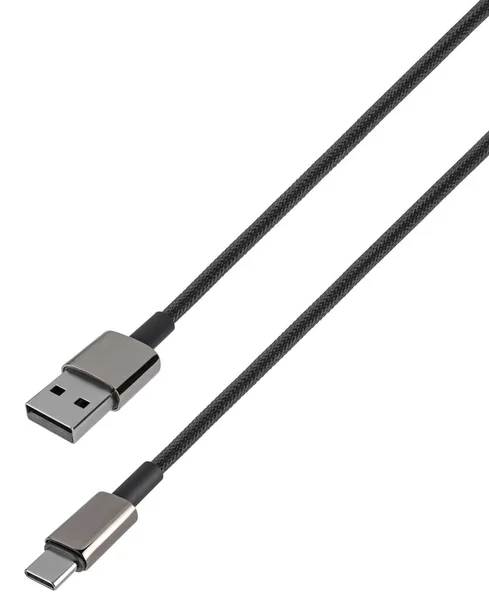 Kabel Connector Usb Type Geïsoleerd Witte Achtergrond — Stockfoto