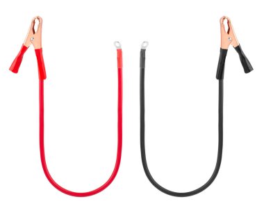 clip for battery terminals, crocodile, isolated on white background