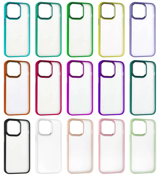 Silicone Case Accessory Phone White Background Insulation — Stock Photo, Image