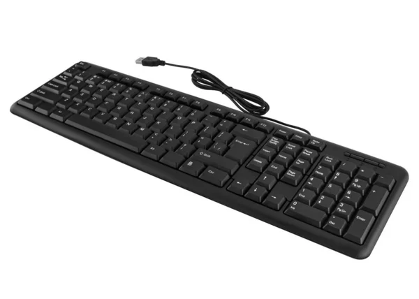 stock image computer keyboard on a white background in isolation