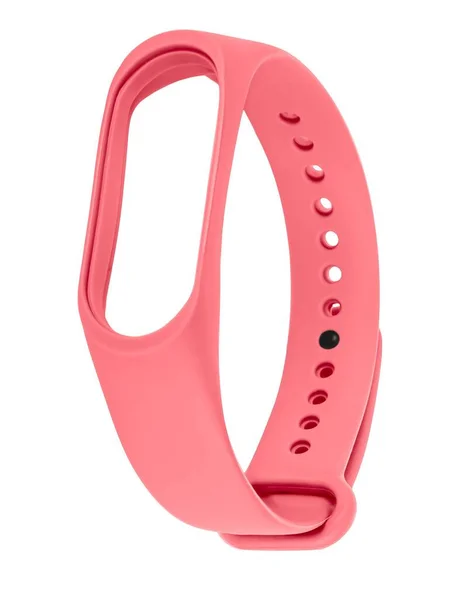 Silicone bracelet for fitness watches white background in insulation